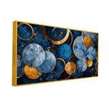 Blue & Orange Glass Bowl Art Collection | Size 2x4 Feet