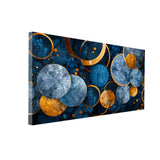 Blue & Orange Glass Bowl Art Collection | Size 2x4 Feet