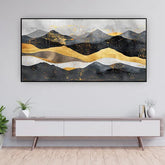 Sunset Over the Hills | Vibrant Mountain Landscape Canvas
