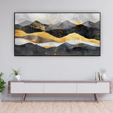 Sunset Over the Hills | Vibrant Mountain Landscape Canvas
