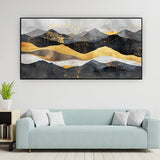 Sunset Over the Hills | Vibrant Mountain Landscape Canvas