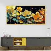 Pastel Floral Abstract Canvas Painting | Elegant Home Wall Art