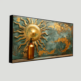 cosmetic-bottle-with-luxurious-art-nouveau-inspired-sun-relief-background| Size 2x4 Feet