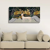 Standing Deer Wall Art | Size 2x4 Feet