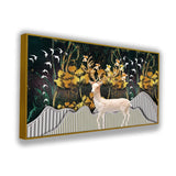 Standing Deer Wall Art | Size 2x4 Feet