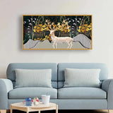 Standing Deer Wall Art | Size 2x4 Feet