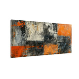 Abstract Line Art Canvas – Minimal Gold & Black | Size 2x4 Feet