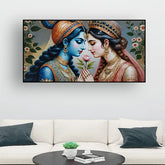 Radha Krishna Love Painting – Premium Canvas Wall Decor
