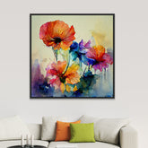 Modern and Elegant Abstract Flower Canvas Wall Painting