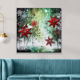 Winter Wonderland Mural Christmas Canvas Wall Painting