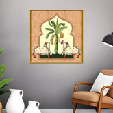Kamdhenu Cow Vastu Prosperity Pichwai Cotton Canvas Wall Painting