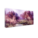 Autumn Forest Scenic View Canvas Wall Painting Size:H x W, 2x4 Feet