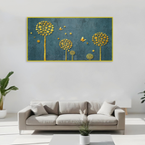 Vibrant Flower Wall Art canvas painting for living room,bedroom, office, hotel et. big size 48x24 inch ready to hang