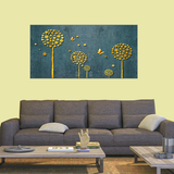 Vibrant Flower Wall Art canvas painting for living room,bedroom, office, hotel et. big size 48x24 inch ready to hang