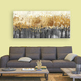 Golden Fall Season Nature Landscape Wall Art Size:H x W, 2x4 Feet