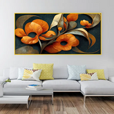 Modern Floral Vector Art | Abstract Botanical Canvas Decor