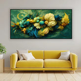 Bloom Harmony Abstract Art | Floral Canvas Wall Decor