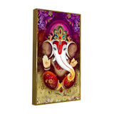 Ganesh Ji Canvas Painting for Home & Office Wall Décor | Brings Prosperity & Positivity | Divine Art – Size 2x4 Feet
