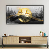 Running Deer in Autumn Forest | Dynamic Nature Wall Art