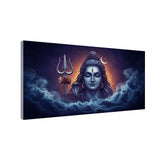 Lord Shiva Meditating Canvas Wall Art – Divine Mahadev Painting Size:H x W, 2x4 Feet