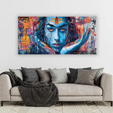 Lord Shiva Canvas Wall Art – Divine Mahadev Painting Size:H x W, 2x4 Feet