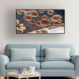 Orange Berries on Wood Wall Art | Size 2x4 Feet