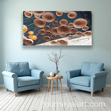 Orange Berries on Wood Wall Art | Size 2x4 Feet