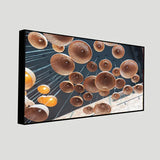 Orange Berries on Wood Wall Art | Size 2x4 Feet