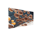 Orange Berries on Wood Wall Art | Size 2x4 Feet