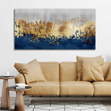 Modern Golden Art Textured Design - Buy Premium Canvas Wall Painting | Size 2x4 Feet