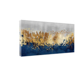 Modern Golden Art Textured Design - Buy Premium Canvas Wall Painting | Size 2x4 Feet