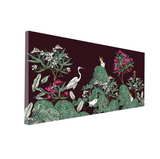 Multi-Colour Peacock Warli Wall Art | Size 2x4 Feet