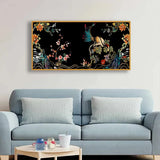 Warli Art Bird Wall Painting – Peace Wings | Size 2x4 Feet