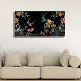 Warli Art Bird Wall Painting – Peace Wings | Size 2x4 Feet