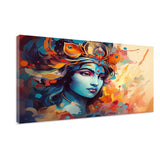 Divine Krishna Painting – Spiritual Canvas Wall Art Decor