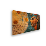 Abstract Painting of Woman with Blue Head| Size 2x4 Feet