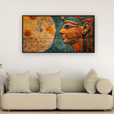 Abstract Painting of Woman with Blue Head| Size 2x4 Feet