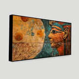 Abstract Painting of Woman with Blue Head| Size 2x4 Feet