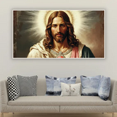 Jesus with Crown of Light – Heavenly Blessings Portrait Art