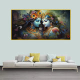 Radha Krishna Wall Art for Bedroom – Elegant Canvas Decor