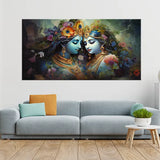 Radha Krishna Wall Art for Bedroom – Elegant Canvas Decor