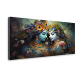 Radha Krishna Wall Art for Bedroom – Elegant Canvas Decor