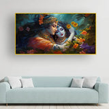 Radha Krishna Cultural Wall Painting – Indian Canvas Decor