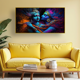 Radha Krishna Eternal Bond – Spiritual Wall Art for Home, Room, or Hotel Décor | Size 2x4 feet