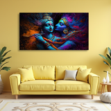 Radha Krishna Eternal Bond – Spiritual Wall Art for Home, Room, or Hotel Décor | Size 2x4 feet