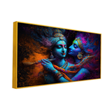 Radha Krishna Eternal Bond – Spiritual Wall Art for Home, Room, or Hotel Décor | Size 2x4 feet