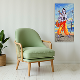 Lord Ram Wall Art canvas painting for living room,bedroom, office, hotel et. big size 24x48 inch ready to hang