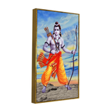 Lord Ram Wall Art canvas painting for living room,bedroom, office, hotel et. big size 24x48 inch ready to hang