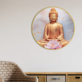 Gautam Buddha Round Wall Art Painting for Home Décor