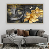 Sacred Harmony Buddha Art Canvas Painting With Frame